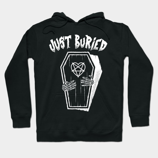 Just Buried Anniversary Coffin Hoodie by Grandeduc